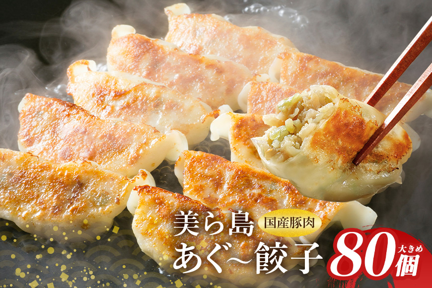 「美ら島あぐ〜?」餃子 80個(20個入×4P)