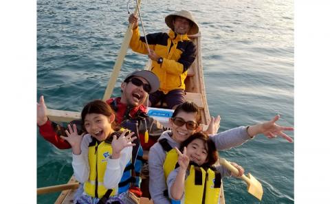 帆かけサバニ帆漕クルーズツアー（6名様）