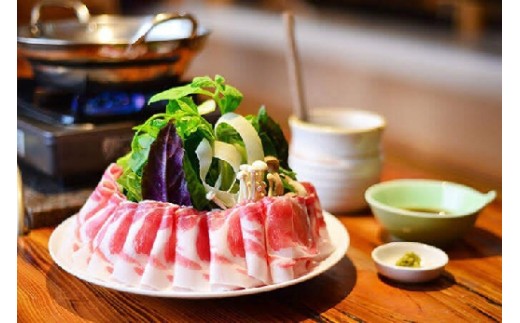 今帰仁アグー料理一式　長堂屋 お食事券1枚（星砂）