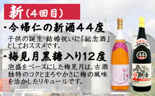 【定期便】蔵元厳選！一升飲み比べ琉球泡盛便り（年4回）