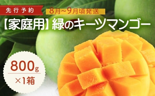 【家庭用】緑のキーツマンゴー800g【2026年8月～9月頃発送】 