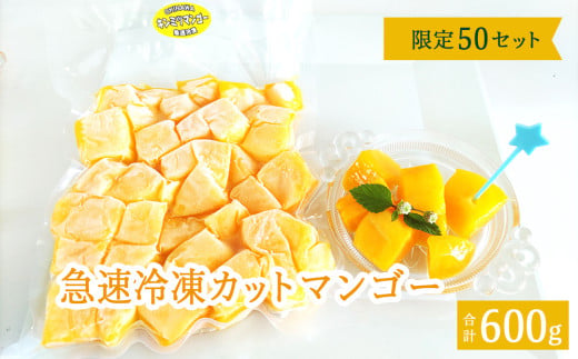 急速冷凍カットマンゴー　金蜜300g×２（限定50セット）【沖