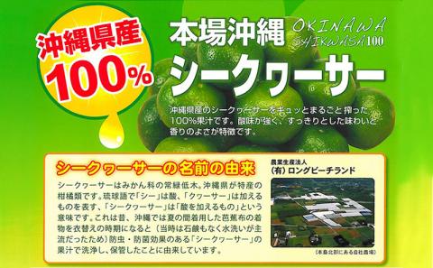 オキナワシークヮーサー100%ビター　2本セット 沖縄 おきなわ 本部町 ドリンク 飲料 シークワーサー 沖縄県産 ジュース おすすめ 人気 贈答 ギフト プレゼント ふるさと納税 美ら海 敬老の日 父の日 母の日 健康 予防