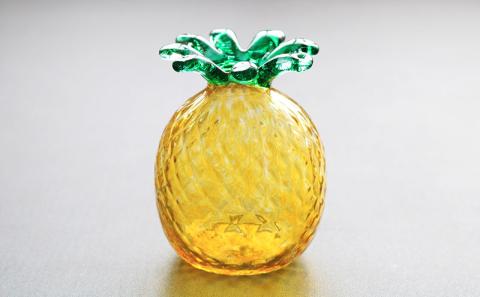 【うみのおと】南国フルーツペーパーウェイト＆一輪挿しセット