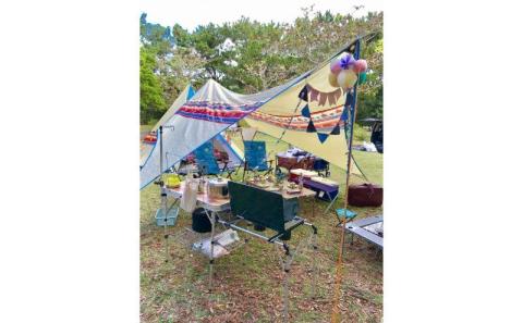 親子アクティビティ　親子でバスグランピング!!（４人家族用）｜★事前予約要★ 体験チケット チケット 券 グランピング シッター 親子 家族 ふるさと納税 恩納村 沖縄 人気 おすすめ 送料無料