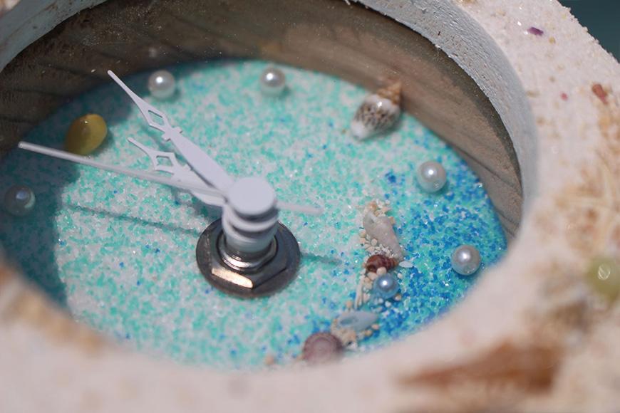 カメクロック 1個【沖縄の海からの贈り物】｜置き 時計 雑貨 クラフト 工芸 人気 おすすめ 送料無料 恩納村 沖縄