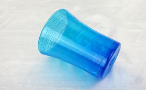 【琉球ガラス 匠工房】海の泡 口広グラス（2個）セット