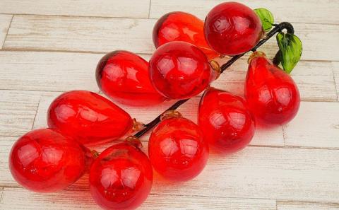 『現代の名工』宮国次男作　琉球ガラス＜ぶどう＞