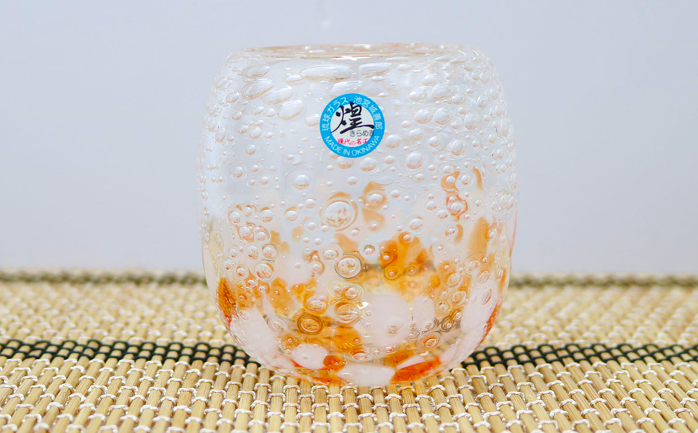 現代の名工「池宮城 善郎」作　気泡の海タルグラス5個セット