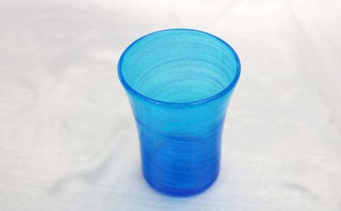 【琉球ガラス 匠工房】海の泡 口広グラス（2個）セット