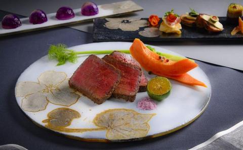 つづるガラスアート ゆうなの花 －HAKU－ 「3点セット」吉田 栄美子｜ 食器 3種