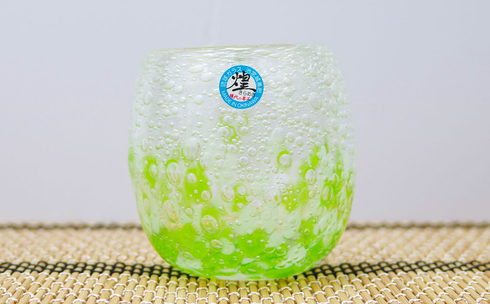 現代の名工「池宮城 善郎」作　気泡の海タルグラス5個セット