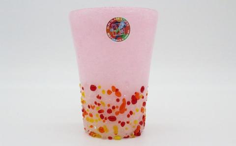 ＜琉球ガラス＞ 泡つぶつぶ ビアグラス 2種×各1個 セット