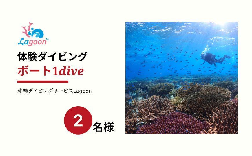 チケット ボート体験 ダイビング 2名 沖縄サンゴの村【恩納村ラグーン】: 恩納村ANAのふるさと納税