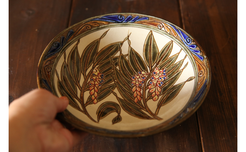 【陶芸工房ふじ】７寸皿（月桃）１枚焼き