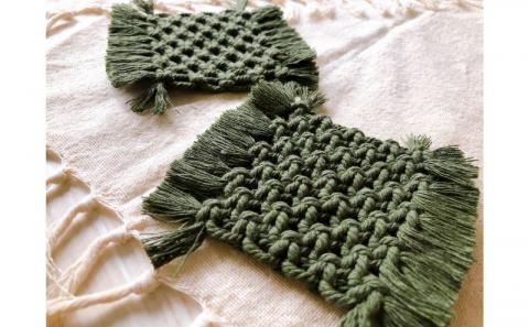 【一番人気！オリジナルブレンド200g】マクラメコースター付き