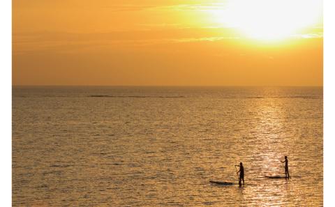 【ハレタオーシャンサポート】大人気ツアー【サンセットSUP】2名様
