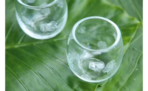 【琉球ガラス工房雫】水玉タルグラス2個セット