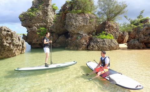 【ハレタオーシャンサポート】初めてのSUPにチャレンジ【SUP体験コース】2名様