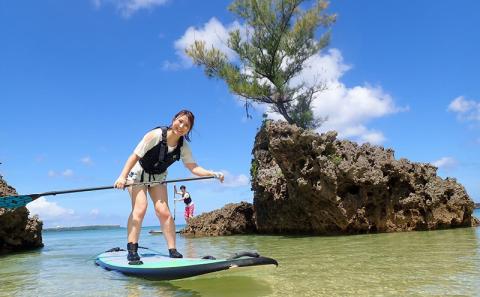 【ハレタオーシャンサポート】初めてのSUPにチャレンジ【SUP体験コース】2名様