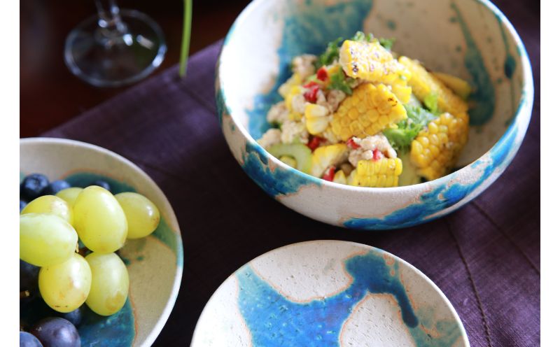 【志陶房】サラダボウル（大・小）とボウル（中）入れ子セット