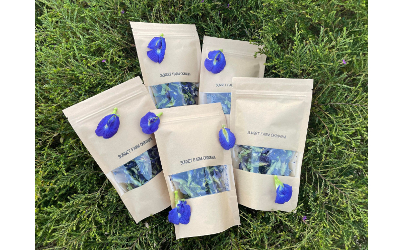 【SUNSET FARM OKINAWA】オーガニックバタフライピー(10g入り)5袋