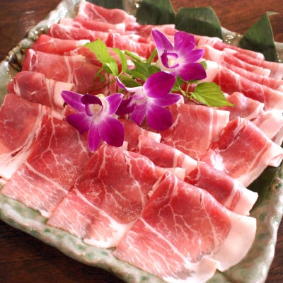 あぐー豚しゃぶしゃぶ肉(モモ肉)250g×3パック　タレ付【配送不可地域：離島】