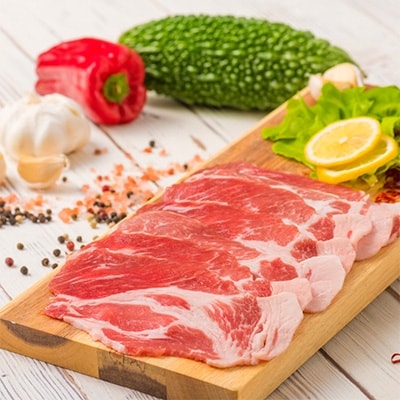 あぐー豚 焼肉用肩ロース1kg(250g×4パック) JAおきなわ銘柄豚推進協議会認証【配送不可地域：離島】