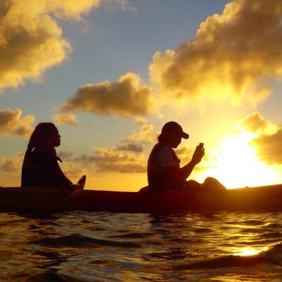 【2名様体験コース】雄大な風景に酔いしれる、サンセットカヤックツアー!