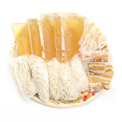 【郷土の伝統の味】自家製麺　三枚肉＆かまぼこ5食セット(沖縄そば)【配送不可地域：離島】