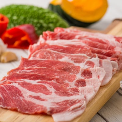 あぐー豚焼肉の食べ比べ1kg(肩ロース・バラ肉)各250g×2パック【配送不可地域：離島】