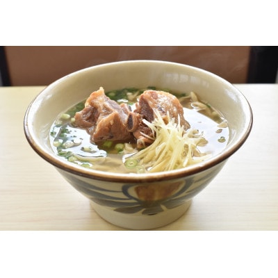【郷土の伝統の味】自家製麺　本ソーキそば4食セット(沖縄そば)【配送不可地域：離島】
