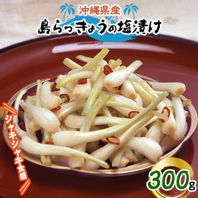 島らっきょうの塩漬け300g【配送不可地域：離島】