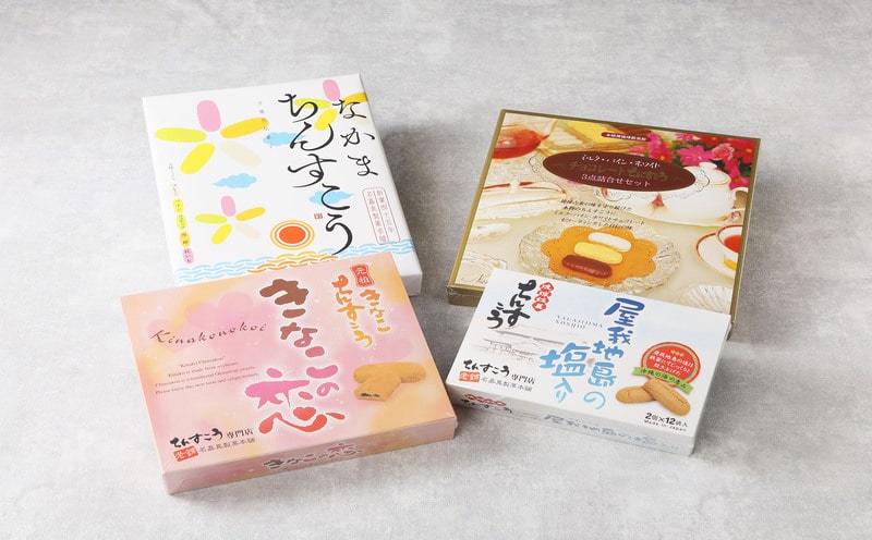 【名嘉真製菓本舗】ちんすこうバラエティ4点セット お土産 デザート おすすめ 人気 お取り寄せ スイーツ おかし お菓子 話題 応援 詰め合わせ 贈りもの 贈答用 お裾分け 沖縄銘菓 ご当地 観光土産 ふるさと納税 沖縄 北中城村