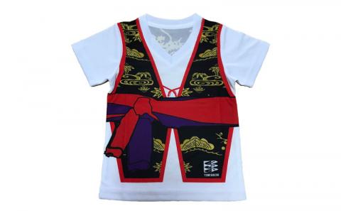 沖縄を愛する人の必須アイテム！エイサー柄Tシャツ【ハッピ柄】＆エイサージのセット