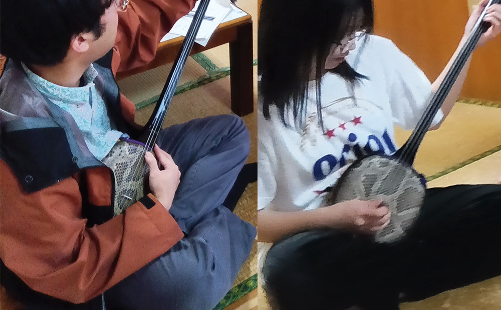 沖縄の三線を弾いてみよう！三線体験90分（1名～6名様まで） 三線 さんしん サンシン 沖縄音楽 沖縄民謡 民謡 体験 楽器体験 音楽 音楽体験 沖縄文化 民族楽器 カチャーシー チンダミ 指笛 古典 島唄 しまうた 沖縄 北中城村