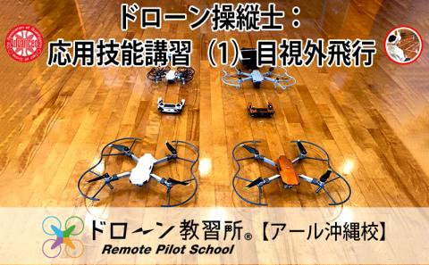 ドローン操縦士：応用技能講習（1）目視外飛行【ドローン教習所 アール沖縄校】 ドローン ライセンス 検定 講座 目視外飛行 物件投下 夜間飛行 応用 技能 操縦 知識 ルール 操縦士 資格 資格証明書 受講 安全飛行 手ぶら 沖縄 北中城村