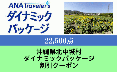 沖縄県北中城村　ANAトラベラーズダイナミックパッケージ割引クーポン22,500点分