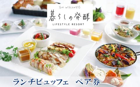 【EMウェルネス】ランチビュッフェ（ペア券）