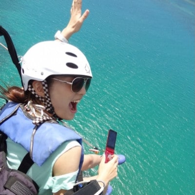 沖縄でモーターパラグライダー!体験チケット(1名様)(所要時間:約20分)