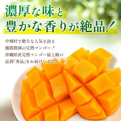 【2026年6月下旬から順次発送・贈答用】儀間農園の完熟アップルマンゴー 秀品4kg(大玉7～8玉)【配送不可地域：離島】