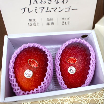 【2026年6月から順次発送・数量限定】糖度15度以上を選別した「プレミアムマンゴー」2玉【配送不可地域：離島】