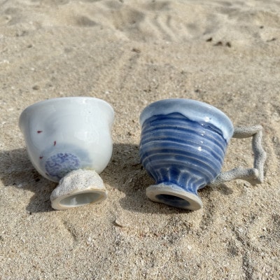 やちむん さんご礁カップ2個セット