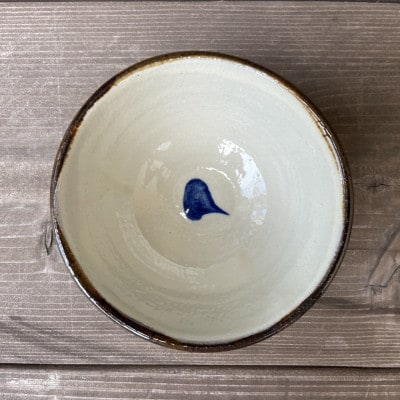 やちむん 唐草紋様 茶碗 マカイ(染付)青