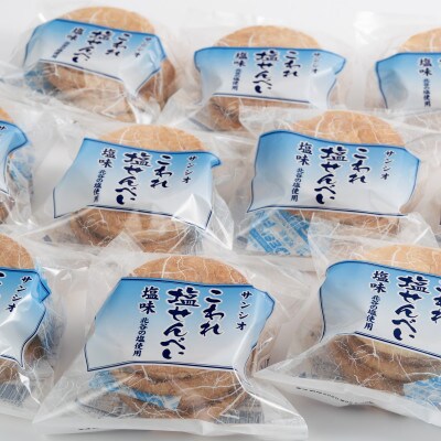 大容量 こわれ塩せんべい 塩味(16枚×12袋入り)