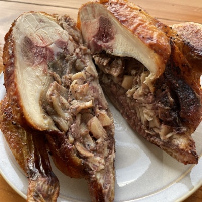 〈クリスマス限定〉まちだチキン1羽(1.0kg～1.2kg)鶏の丸焼き ローストチキン【配送不可地域：離島】