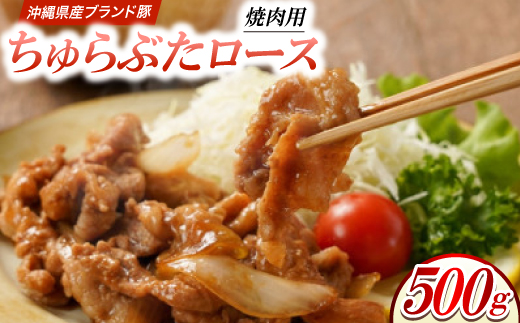沖縄県産ブランド豚 ちゅらぶた ロース焼肉用スライス 500g×1P【配送不可地域：離島】