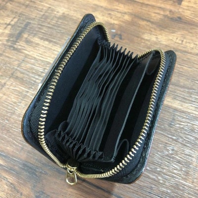 ジャバラ式コインケース(ブラウン)