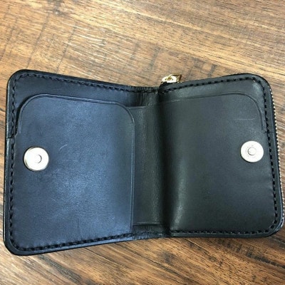 ジャバラ式 二つ折り財布(ブラウン)