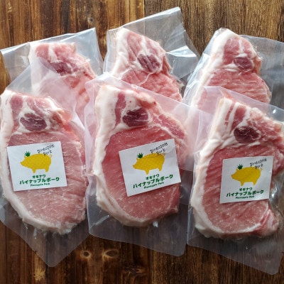 パイナップルポークロースステーキ 100g×6枚セット【配送不可地域：離島】